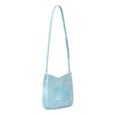 MICHAEL KORS Women's Suede Crossbody Bag Pale Ocean (35S6S5ZM2S-PAL) 30 x 26 x 8 cm