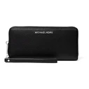 Michael Kors Women's Jet Set Travel Zip-Around Wallet Black 35S6STVE9L-BLA