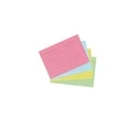 Herlitz A7 Lined Index Cards, Colored Assorted - 200 Pieces