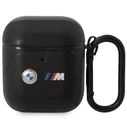 BMW BMA222PVTK Apple AirPods 2/1 black Leather Curved Line