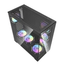 Darkflash DS900 Black Gaming Midi Tower PC Case with 7 ARGB Fans and Side Window