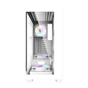 Darkflash DS900 White Midi Tower Κουτί Υπολογιστή με Πλαϊνό Παράθυρο και 7 ARGB Fans