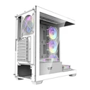 Darkflash DS900 White Midi Tower Κουτί Υπολογιστή με Πλαϊνό Παράθυρο και 7 ARGB Fans