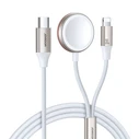Φορτιστής Wearable Joyroom Fast Charging Magnetic 2-in-1 S-IW012 30W 1.5m (White)