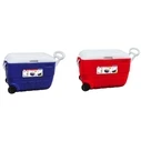 CAMPCOOL Portable Ice Cooler 50L with Wheels & Transport Handles