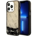 Guess GUHCP14LLC4PSGK Apple iPhone 14 Pro black hardcase Liquid Glitter 4G Transculent