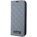 Karl Lagerfeld KLBKP14XSAKLHPG Apple iPhone 14 Pro Max bookcase silver Saffiano Monogram