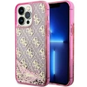 Guess GUHCP14XLC4PSGP Apple iPhone 14 Pro Max pink hardcase Liquid Glitter 4G Transculent