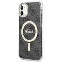 Guess GUHMN61H4STK Apple iPhone 11 black hardcase 4G MagSafe