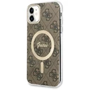 Guess GUHMN61H4STW Apple iPhone 11 brown hardcase 4G MagSafe