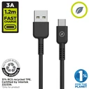 Καλώδιο USB-C Muvit for Change Μαύρο