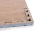 Δάπεδο Προστασίας Puzzle EVA 100x100x2 cm – Ξύλο / Γκρι (AMILA 36652)
