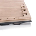 Δάπεδο Προστασίας Puzzle EVA 100x100x2,5 cm – Ξύλο / Μαύρο (AMILA)