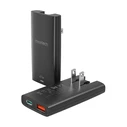Φορτιστής Πρίζας Choetech Mini travel PD6011 PD65W GaN slim USB-A+C (black)