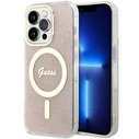 Guess GUHMP14LH4STP Apple iPhone 14 Pro pink hardcase 4G MagSafe