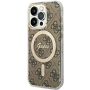 Guess GUHMP14LH4STW Apple iPhone 14 Pro brown hardcase 4G MagSafe