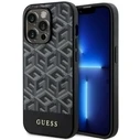 Guess GUHMP14LHGCFSEK Apple iPhone 14 Pro black hardcase GCube Stripes MagSafe