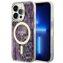 Case Guess GUHMP14LHLEOPWP Apple iPhone 14 Pro pink/pink hardcase Leopard MagSafe