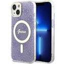 Guess GUHMP14SH4STU Apple iPhone 14 purple hardcase 4G MagSafe