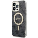 Guess GUHMP14XH4STK Apple iPhone 14 Pro Max black hardcase 4G MagSafe