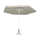 Velco Semi-professional Garden/Patio/Beach Umbrella Ekrou (Beige) 2.50m Metal Frame Metallic Runner No Tilt