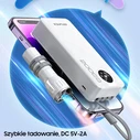 AWEI P134K Powerbank 20000mAh black Display + USB/PD/Lightning/microUSB Cables