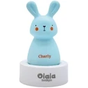 Olala Boutique Charly Bunny Blue LED Kids Decorative Night Lamp 6x5x10 cm
