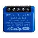 Έξυπνος Ενδιάμεσος Διακόπτης Shelly 1 Mini Gen3 (Μπλε)