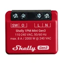Έξυπνος Ενδιάμεσος Διακόπτης Shelly 1PM Mini Gen3 (Κόκκινο)