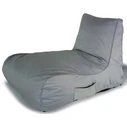 Gray foam-filled recliner pouf (beach / pool / outdoor)