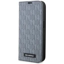 Karl Lagerfeld KLBKP14LSAKLHPG Apple iPhone 14 Pro bookcase silver Saffiano Monogram