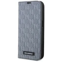 Karl Lagerfeld KLBKP14SSAKLHPG Apple iPhone 14 bookcase silver Saffiano Monogram