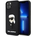 Karl Lagerfeld KLHCP14M3DRKINK Apple iPhone 14 Plus / 15 Plus black hardcase Rubber Ikonik 3D