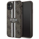 Guess GUHMN61P4RPSW Apple iPhone 11/XR brown hardcase 4G Printed Stripes MagSafe