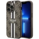 Guess GUHMP14LP4RPSW Apple iPhone 14 Pro brown hardcase 4G Printed Stripes MagSafe