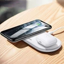 USAMS US-CD120 10W Dual Wireless Charger white