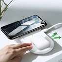 USAMS US-CD120 10W Dual Wireless Charger white