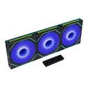 LIAN LI UNI FAN SL INF FLEX Reverse - Black - Wireless 120mm (3pcs & controller)