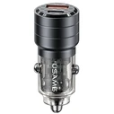 USAMS C36 Car Charger USB-A+USB-C 95W Fast Charge black (US-CC176)