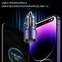 USAMS C36 Car Charger USB-A+USB-C 95W Fast Charge black (US-CC176)