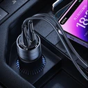 USAMS C36 Car Charger USB-A+USB-C 95W Fast Charge black (US-CC176)