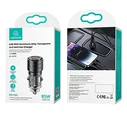 USAMS C36 Car Charger USB-A+USB-C 95W Fast Charge black (US-CC176)