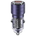 USAMS C36 Car Charger USB-A+USB-C 95W Fast Charge purple (US-CC176)