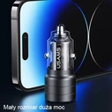 USAMS C36 Car Charger USB-A+USB-C 95W Fast Charge purple (US-CC176)