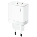 USAMS T54 Wall Charger 2xUSB-C 40W PD Fast Charging white (US-CC172)