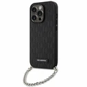 Karl Lagerfeld KLHCP14LSACKLHPK iPhone 14 Pro 6.1" Black hardcase Saffiano Monogram Chain