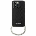 Karl Lagerfeld KLHCP14SSACKLHPK iPhone 14 6.1" Black hardcase Saffiano Monogram Chain
