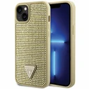 Guess GUHCP14MHDGTPD Apple iPhone 14 Plus / 15 Plus gold hardcase Rhinestone Triangle
