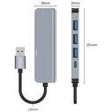 Tech-Protect V0-hub 5in1 Adapter Grey