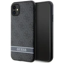 Guess GUHCN61P4SNK Apple iPhone 11/XR gray hardcase 4G Stripe